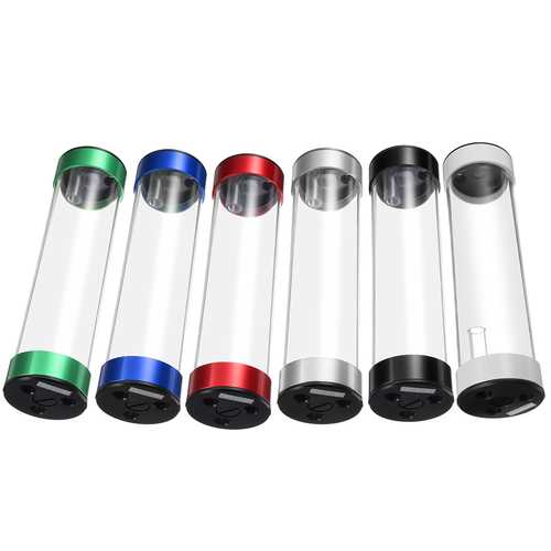 Multiple Color G1/4 23cmx6cm Acrylic Water Cooling Reservoir Tank for PC Liquid Cooling