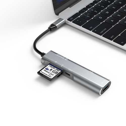Orico CLH-W3 Type-C to USB 3.0 4K HDMI PD Charge Hub TF SD Card Reader Multi-functional USB Hub