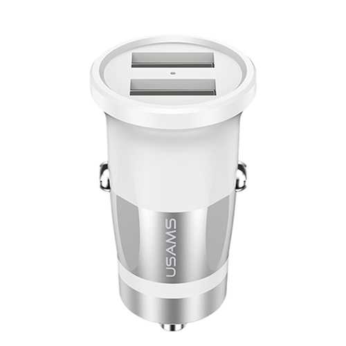 USAMS 3.4A Dual USB LED Indicator Smart Fast Car Charger For Mobile Phone Camera Tablet