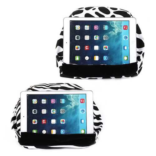 Universal Soft Canvas Reading Tablet iPad Lazy Pillow Stand Cellphone Holder