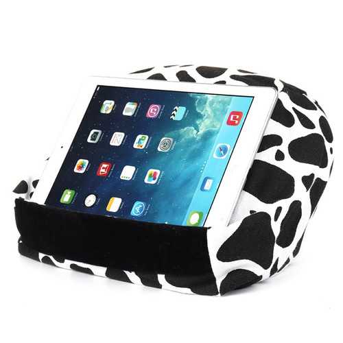 Universal Soft Canvas Reading Tablet iPad Lazy Pillow Stand Cellphone Holder