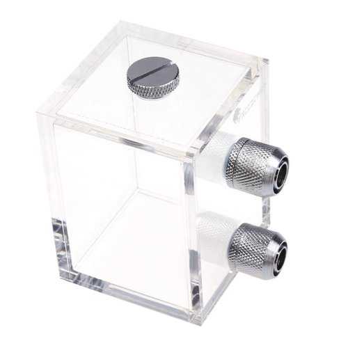 G1/4 200ml Acrylic Water Tank Water Cooling Reservoir with Fittings for PC Water Cooling System