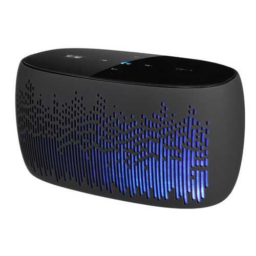 Portable Wireless Bluetooth Super Bass Optional LED Light Modes Speaker For Tablet Cellphone