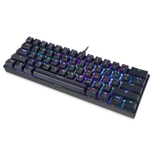 Motospeed CK61 Kailh BOX Switch Detachable Type-C 61-Key NKRO RGB Mechanical Gaming Keyboard