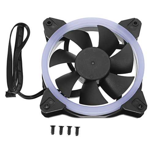 DC 12V 120mm 3PIN 4PIN RGB LED PC Fans Sleeve Bearing Cooling Fan Heatsink