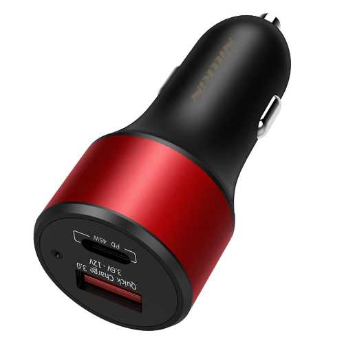 NILLKIN DUOS Fast Car Charger Quick Charge 3.0 45W PD Dual USB Car Charger for Samsung S9 Xiaomi