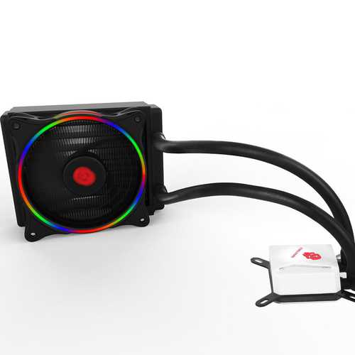 CPU Water Liquid Cooler 12CM RGB LED Cooling Fan Water Cooling System Pump Radiator For INTER AMD