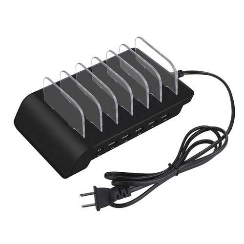 6 Multi Port USB Hub Charger Charging Dock Station Stand 10.2A For Tablet Phones