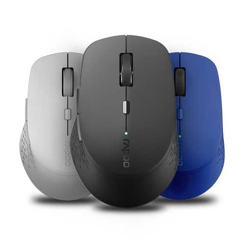 Rapoo M300 1600DPI Multi-Mode Bluetooth 3.0/4.0 2.4GHz Wireless Optical Mouse for Laptops Tablets