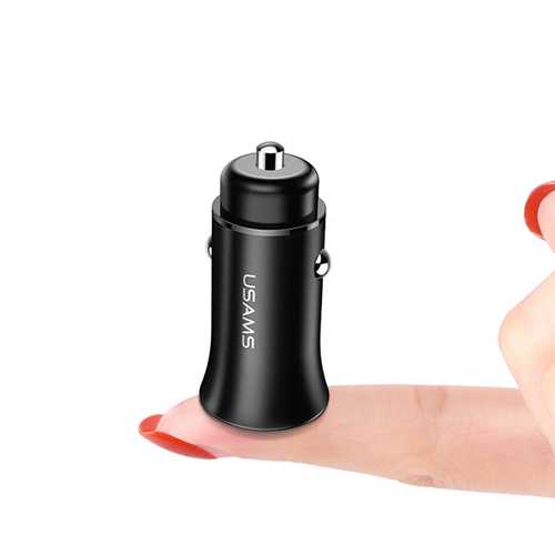 USAMS 3.1A Dual USB Ports Fast Car Charger With LED Light For Smart Phone Tablet Camera MP4