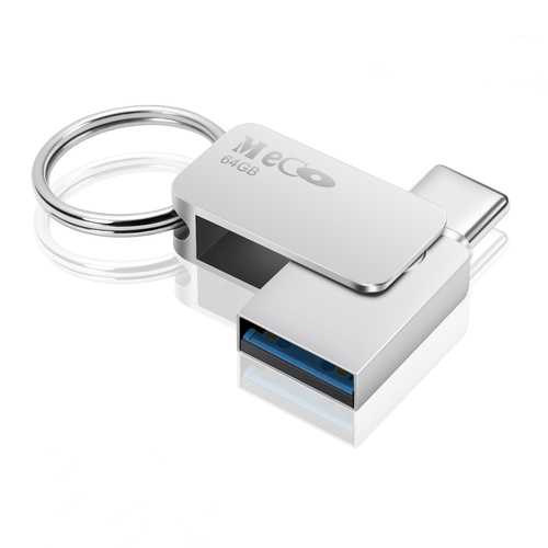 MECO 64GB 2 In 1 USB 3.0 And Type-C USB Flash Drive Pen Drive With OTG Function