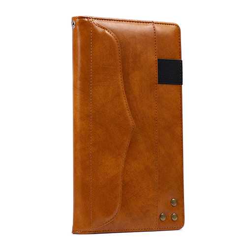 Multifunction Silk Grain Folding PU Leather Case Cover For Huawei M5 8.4 Inch Tablet