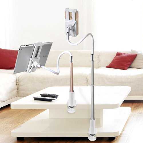 Bakeey™ 360 Degree Rotation Clip Long Arm Lazy Holder Desktop Stand for iPad Xiaomi Mobile Phone