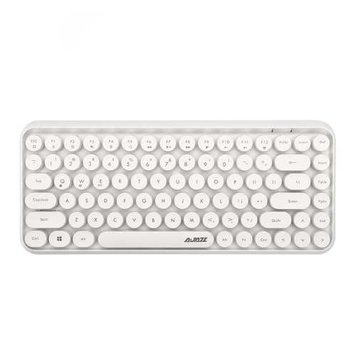 Ajazz 308i Bluetooth 3.0 Wireless Gaming Office Keyboard 84 Keys Classic Round Keys