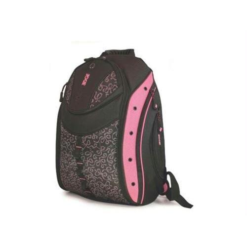 EXPRESS LAPTOP BACKPACK - BLACK/PINK RIBBONS - HOLDS 16 PC OR 17 MAC SCREENS - L