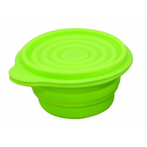 BPA-Free 1.5 Cup Collapsible Silicone Container with Lid, Lime