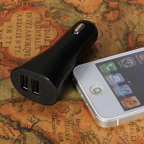 Universal 2 Dual USB Car Power Charger For Cell phone Iphone