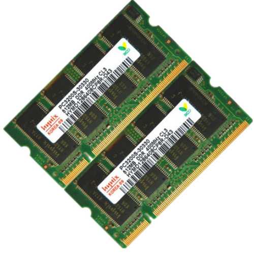 512MB DDR-400 PC3200 Laptop Notebook (SODIMM) Memory RAM KIT 200-pin