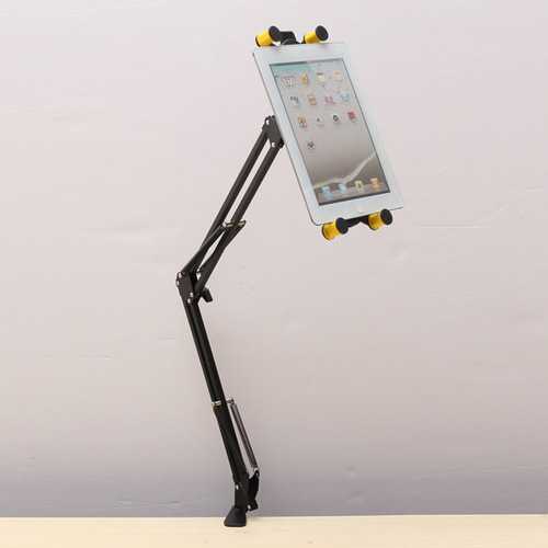 Folding Bed Desk Mount Holder Stand 360 Rotating For Tablet