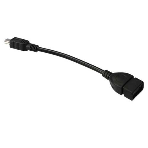 Mini 5 pin Male to USB 2.0 Type A Female Jack OTG Host Adapter Short Cable