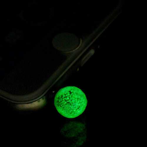 3.5mm Bead Luminous Headphone Jack Dust Plug For Tablet Random Shipment