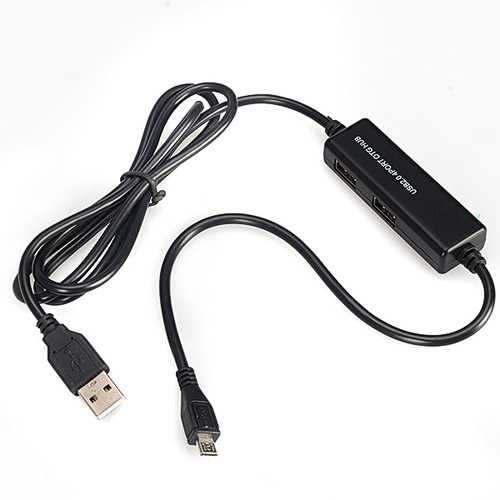 4 Ports Micro USB OTG with Fixed Charger Cable for windows Tablet PC