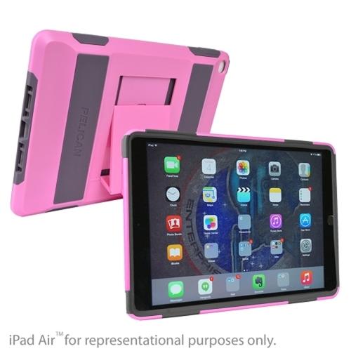 Pelican Voyager Ultra Rugged 2-Layer Case for iPad Air 2 w/Kickstand (Pink)