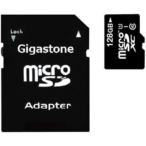 Gigastone(R) GS-2IN1600X128GB-R Prime Series microSD(TM) Card with Adapter (128GB)