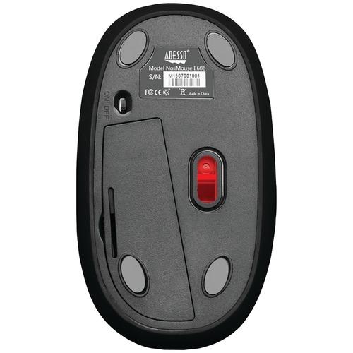 Adesso(R) IMOUSE E60B iMouse(TM) E60 Wireless Antistress Gel Mouse (Black)