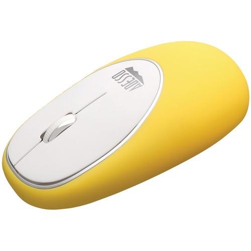 Adesso(R) IMOUSE E60Y iMouse(TM) E60 Wireless Antistress Gel Mouse (Yellow)