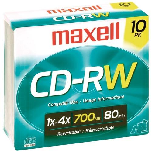 Maxell(R) 630011 700MB 80-Minute CD-RWs (10 pk)