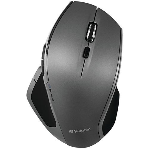 Verbatim(R) 98622 Wireless 8-Button Deluxe Blue LED Mouse (Graphite)