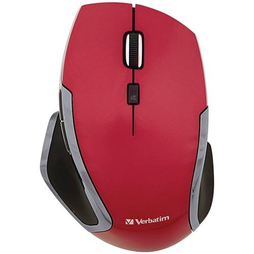 Verbatim(R) 99018 Wireless Notebook 6-Button Deluxe Blue LED Mouse (Red)