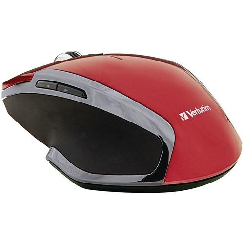 Verbatim(R) 99018 Wireless Notebook 6-Button Deluxe Blue LED Mouse (Red)