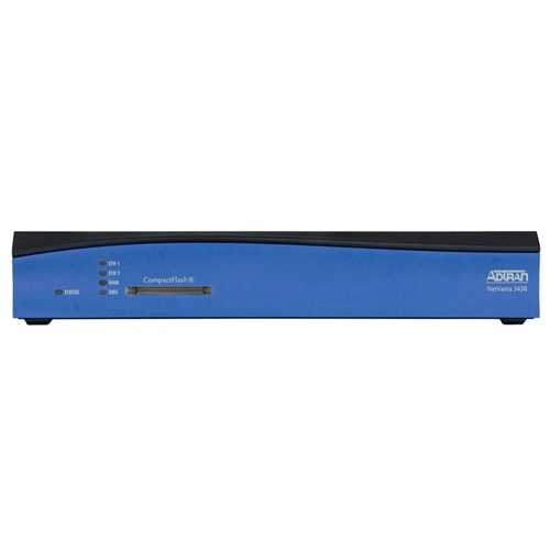 Adtran NetVanta 3430 Modular Access Router - 1 x Interface Card, 1 x CompactFlash (CF) Card - 2 x 10/100Base-TX LAN/DMZ