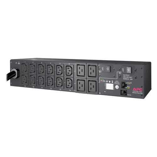 APC by Schneider Electric Rack PDU, Metered, 2U, 30A, 208V, (12) C13s & (4) C19 - 12 x IEC 60320 C13, 4 x IEC 60320 C19 - 230 V AC - 2U - Rack Mount