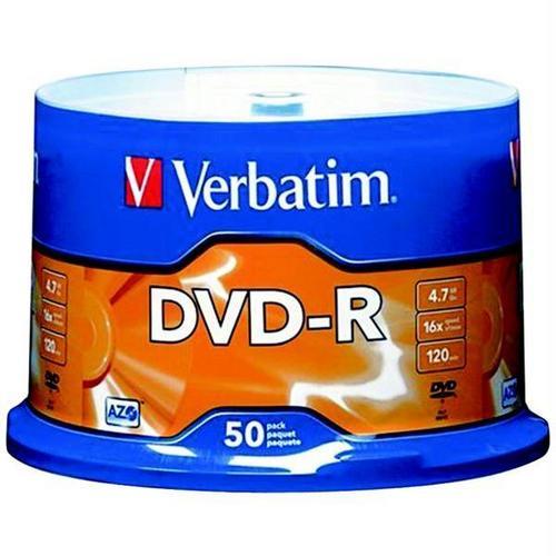 Verbatim(R) 95101 4.7GB DVD-Rs (50-ct Spindle)