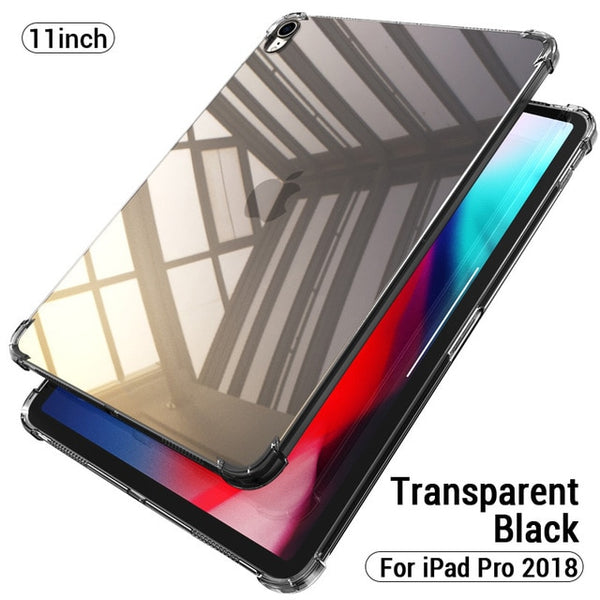 PZOZ Case For New iPad Pro 2018 2017 9.7 inch Air 1 2 mini 1 2 3 4 Silicone Shockproof Transparent Soft TPU Case For iPad mini